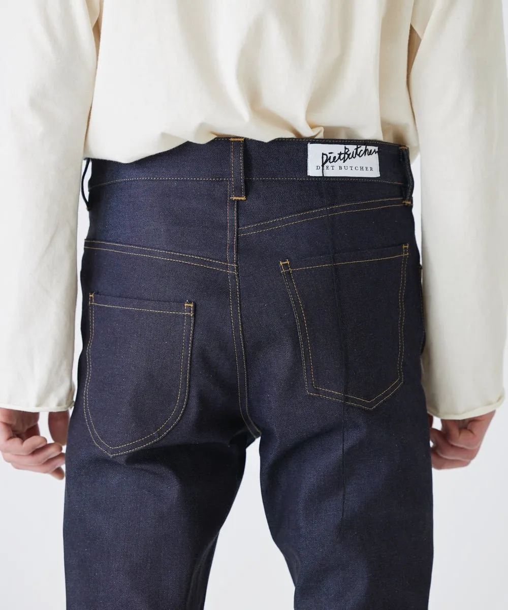 【75%OFF】Flared skinny denim pants - INDIGO