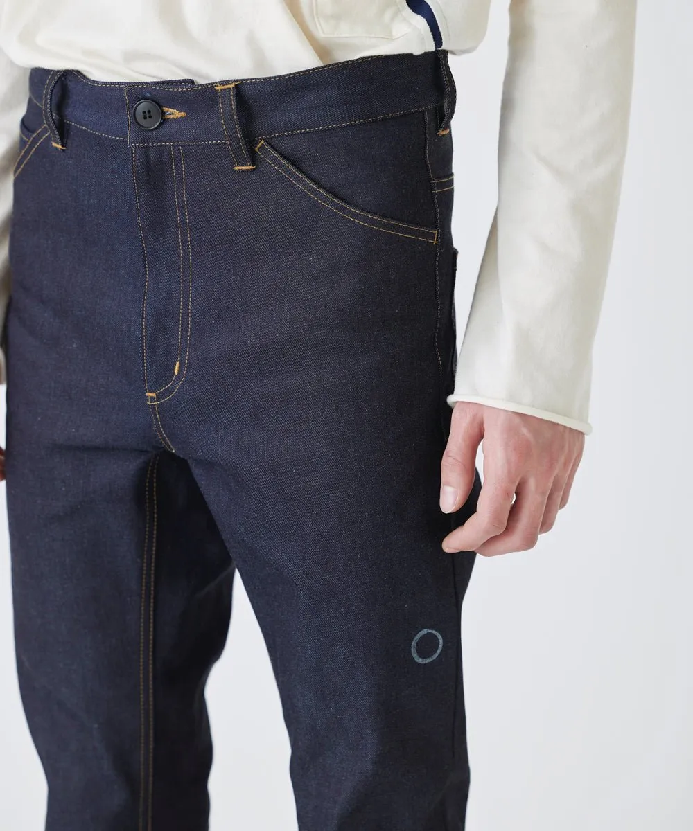 【75%OFF】Flared skinny denim pants - INDIGO