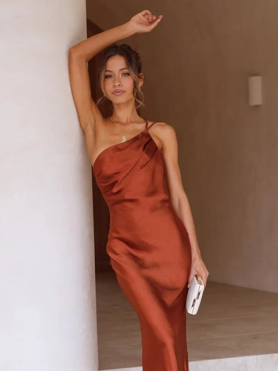 Back Lace Up Slim Fit Dress