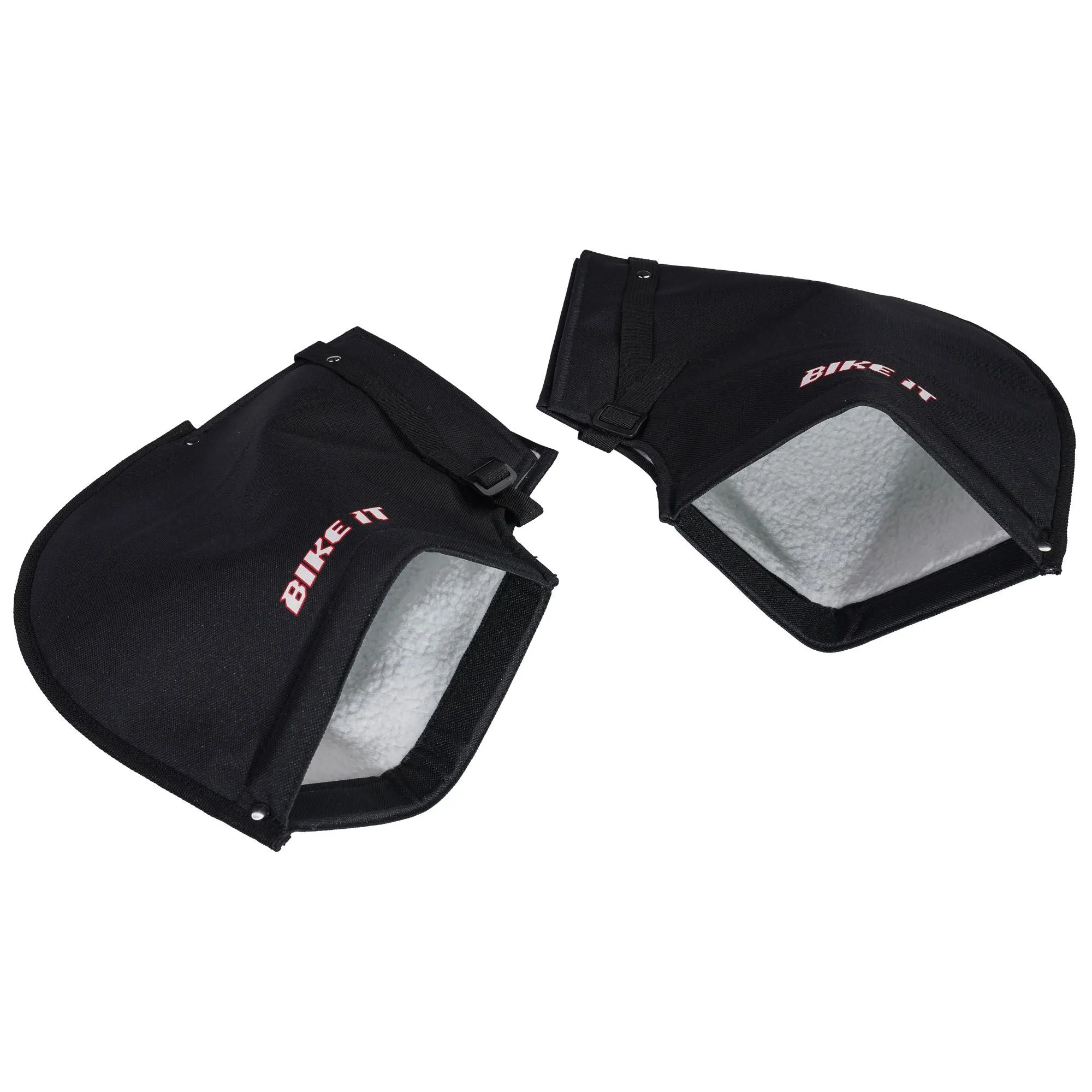 BIKE IT COURIER MOTORCYCLE BIKE HANDLEBAR WIND RAIN THERMAL FLEECE LINED MUFFS