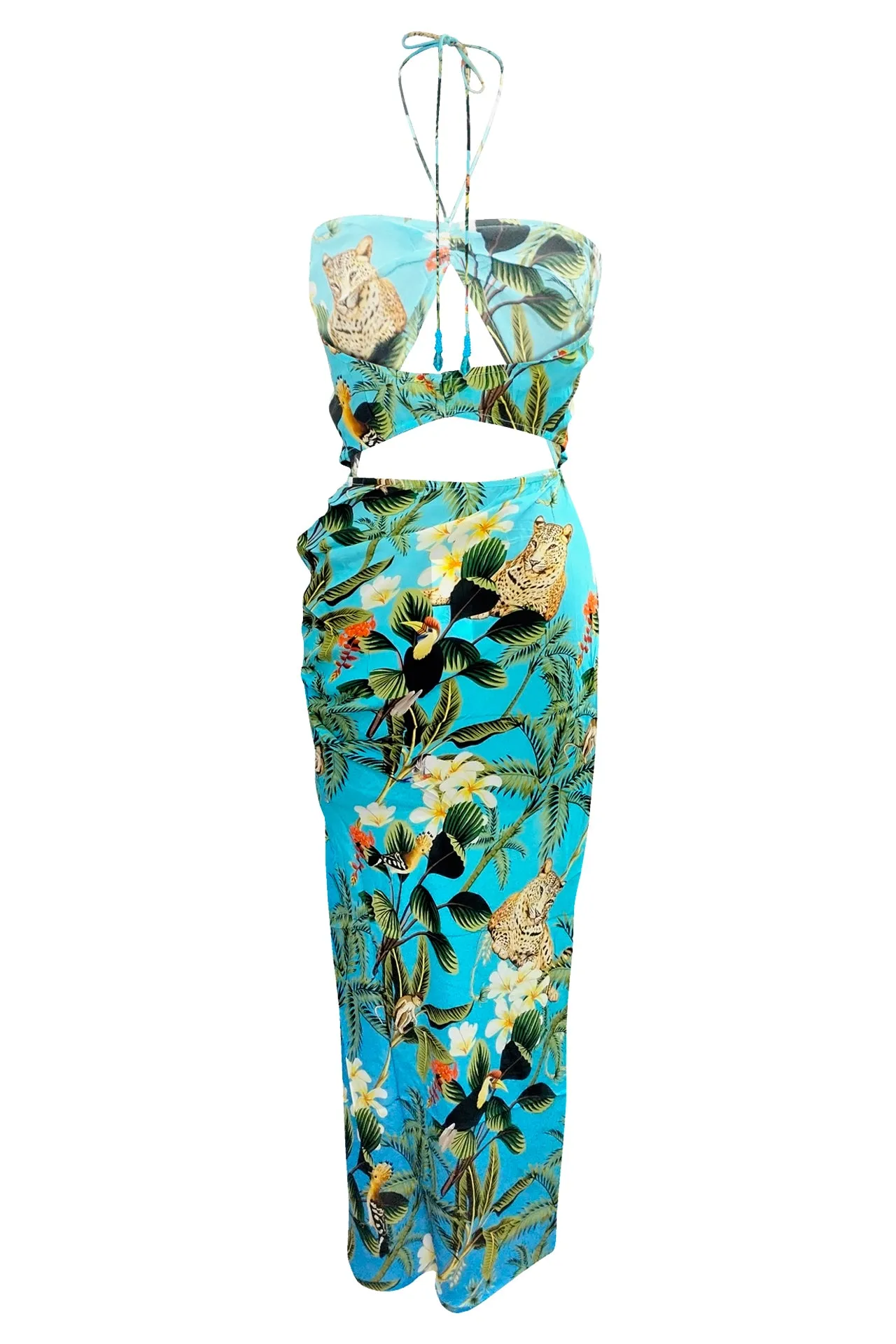 Blue One Piece Maxi Dress
