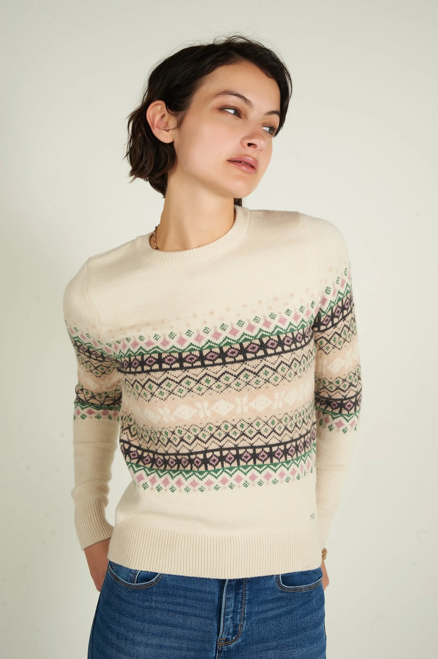 Chandail jacquard - FAVA1-X2 - (E-A8)