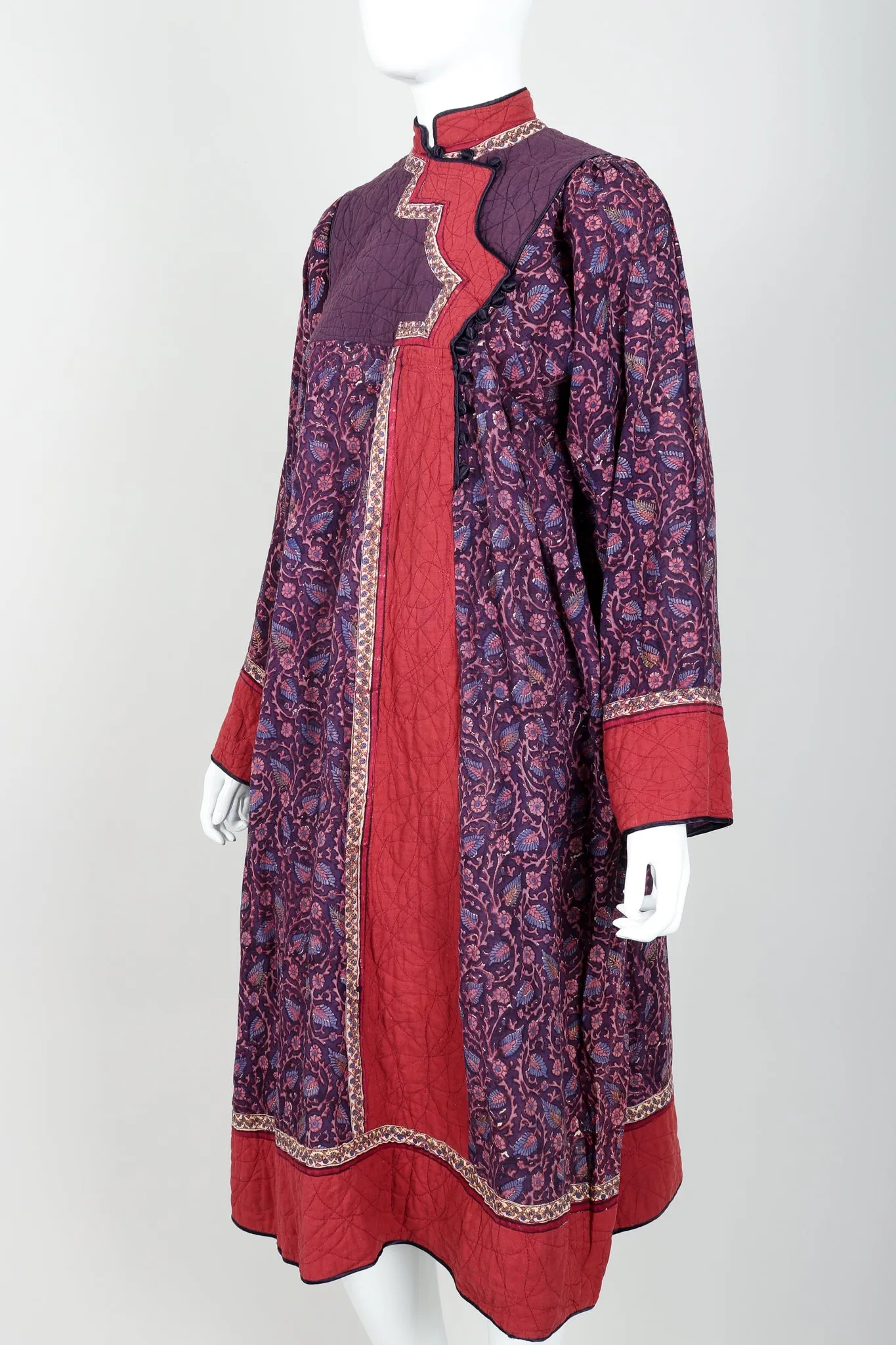 Cotton Gauze Quilted Yoke Dress