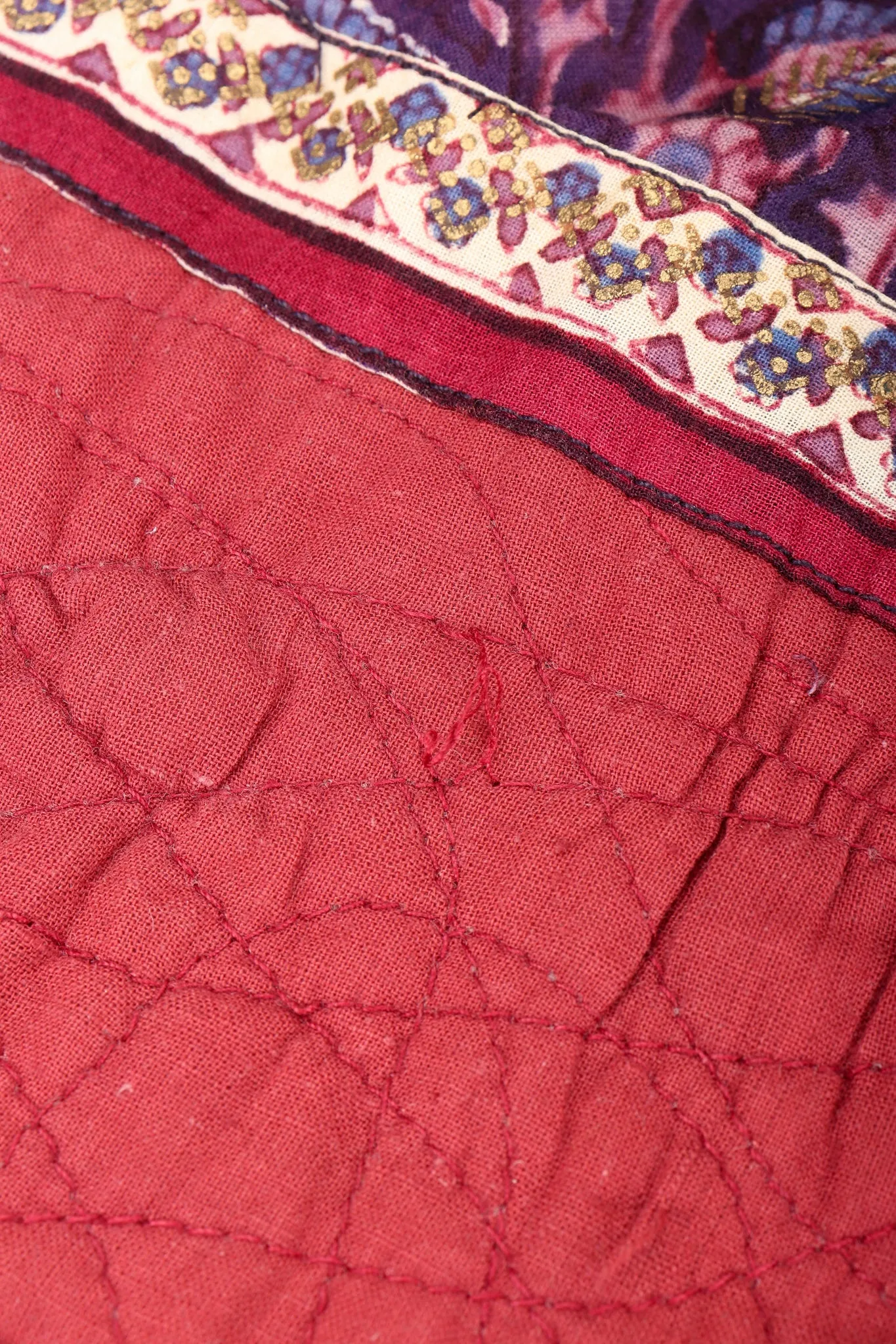 Cotton Gauze Quilted Yoke Dress