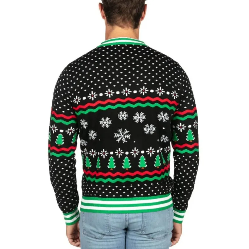 Custom 100% Cotton Christmas Dinosaur Knit Sweater – Knitwear Manufacturer