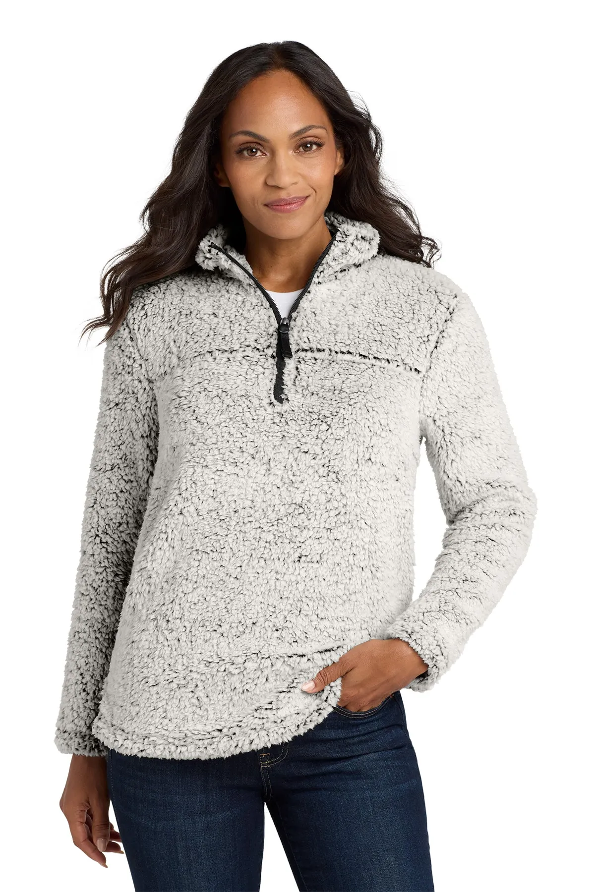 EMBROIDERED - L130 - Port Authority® Ladies' Cozy 1/4-Zip Fleece Sweater