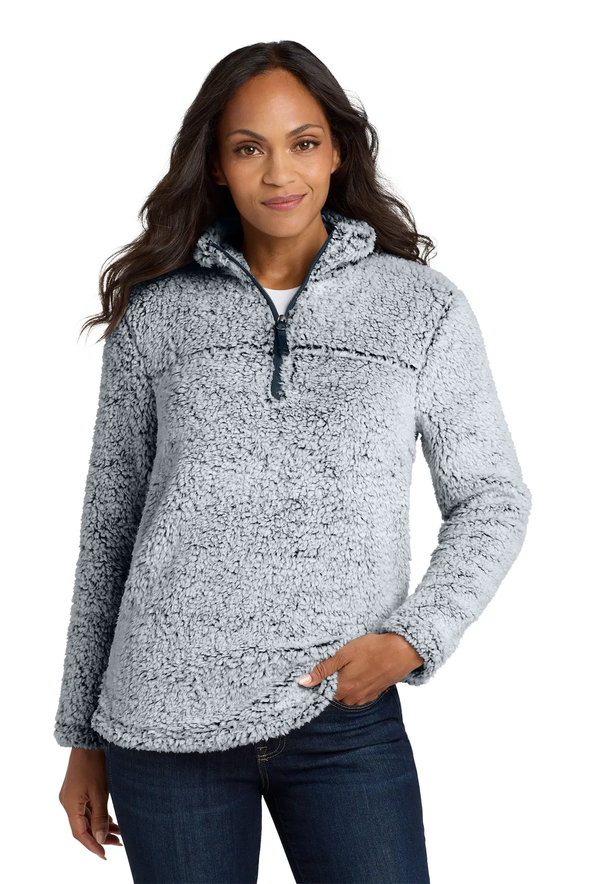 EMBROIDERED - L130 - Port Authority® Ladies' Cozy 1/4-Zip Fleece Sweater