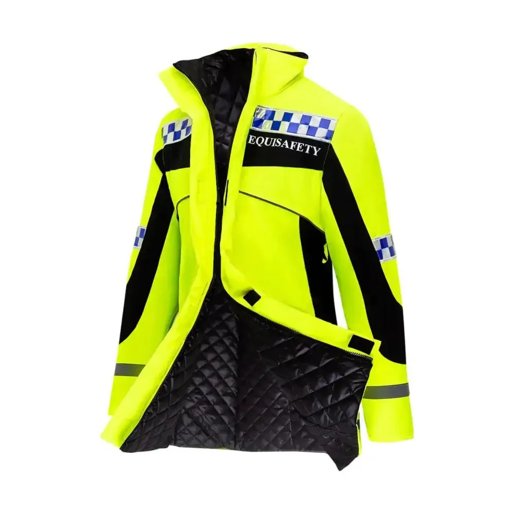 Equisafety Polite Hi Vis Winter Inverno Equestrian Jacket
