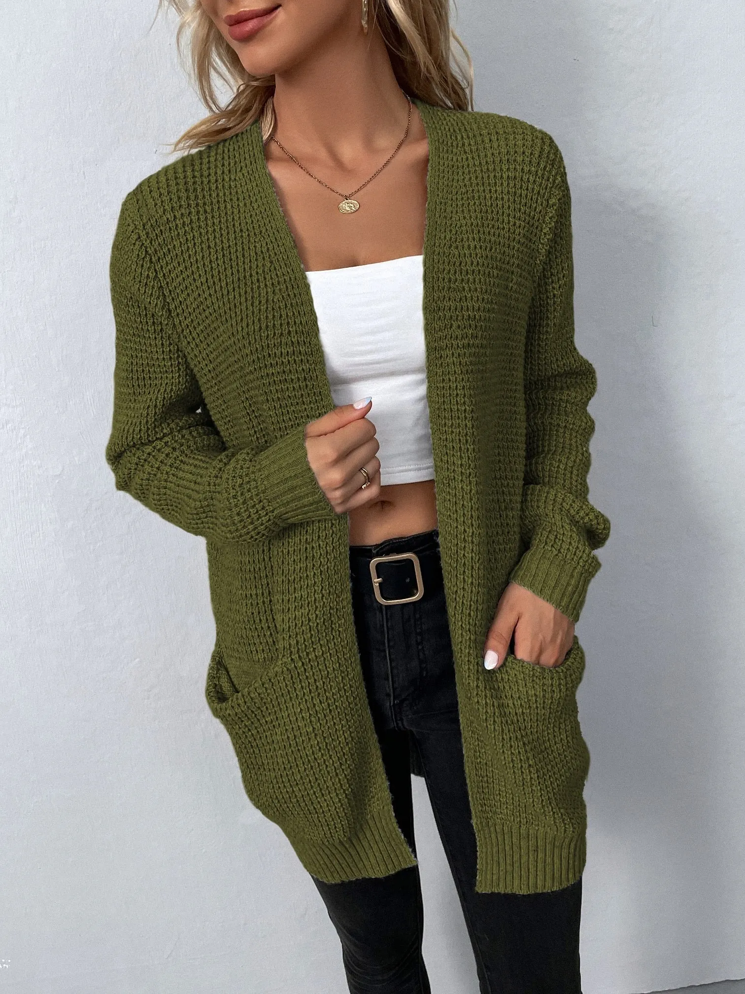 Livia | Long Knitted Cardigan for Women