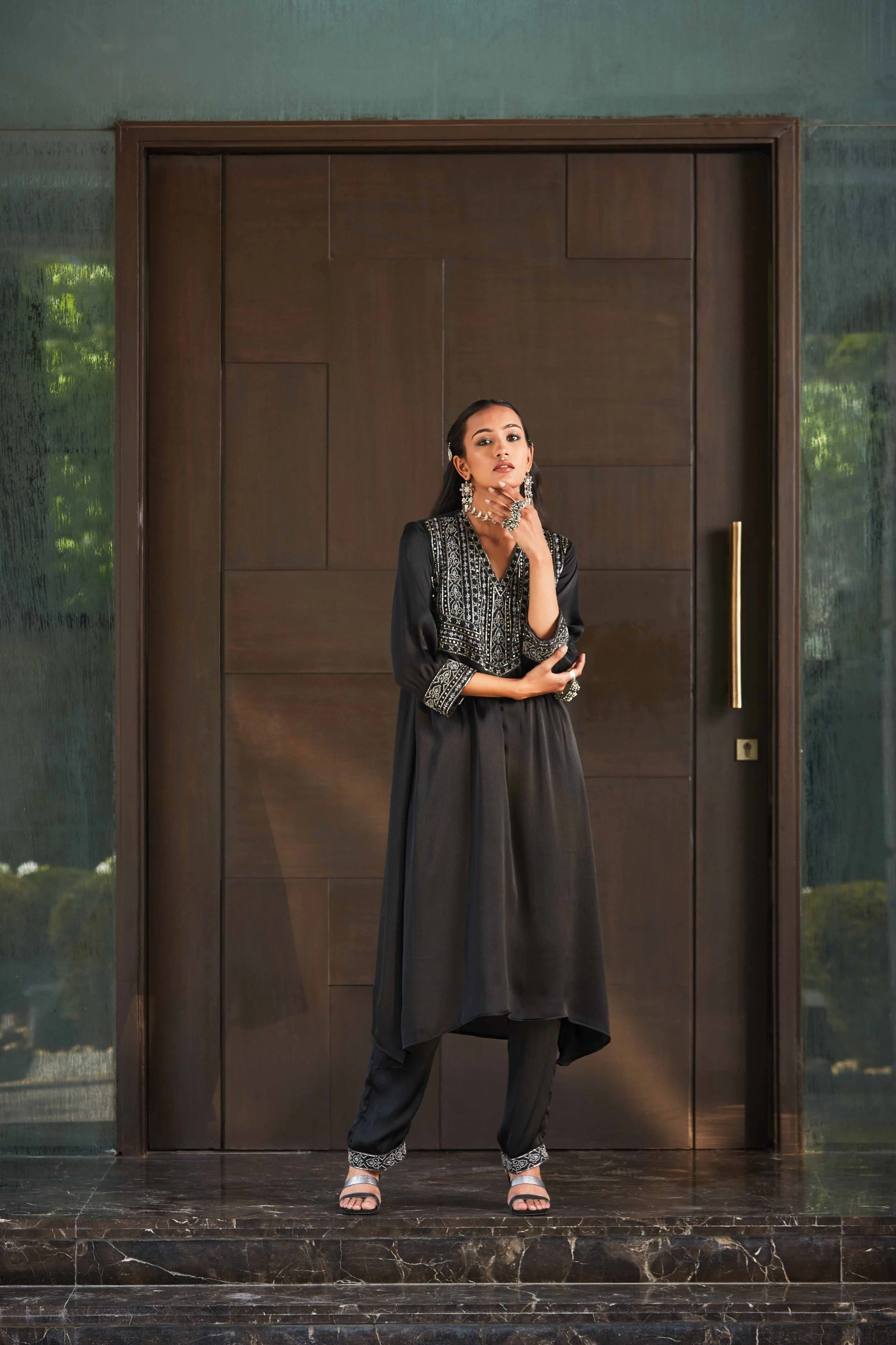 Mariam Kurta & Wide Flared Pants Set