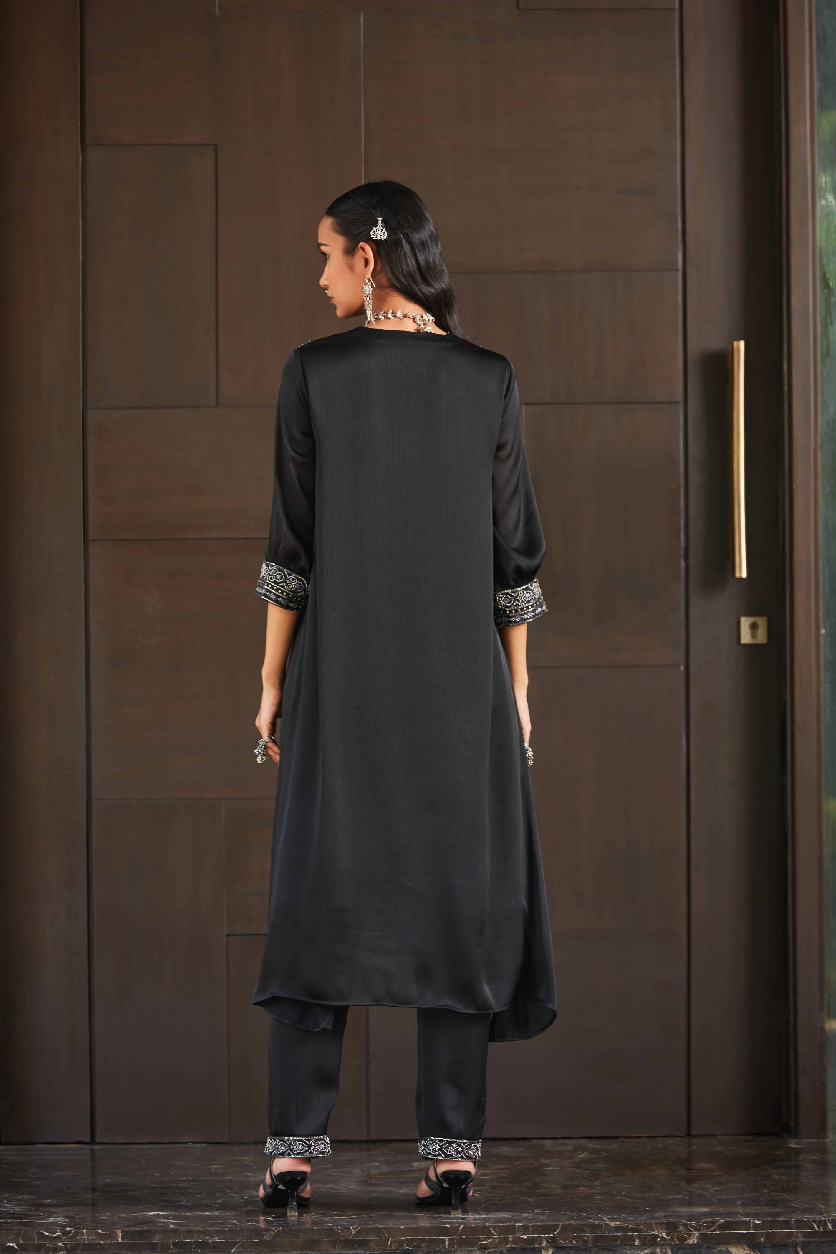 Mariam Kurta & Wide Flared Pants Set