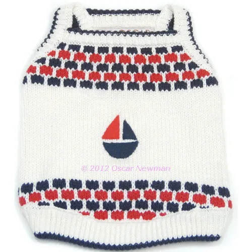 Sail Boat Regatta Knitted Tank