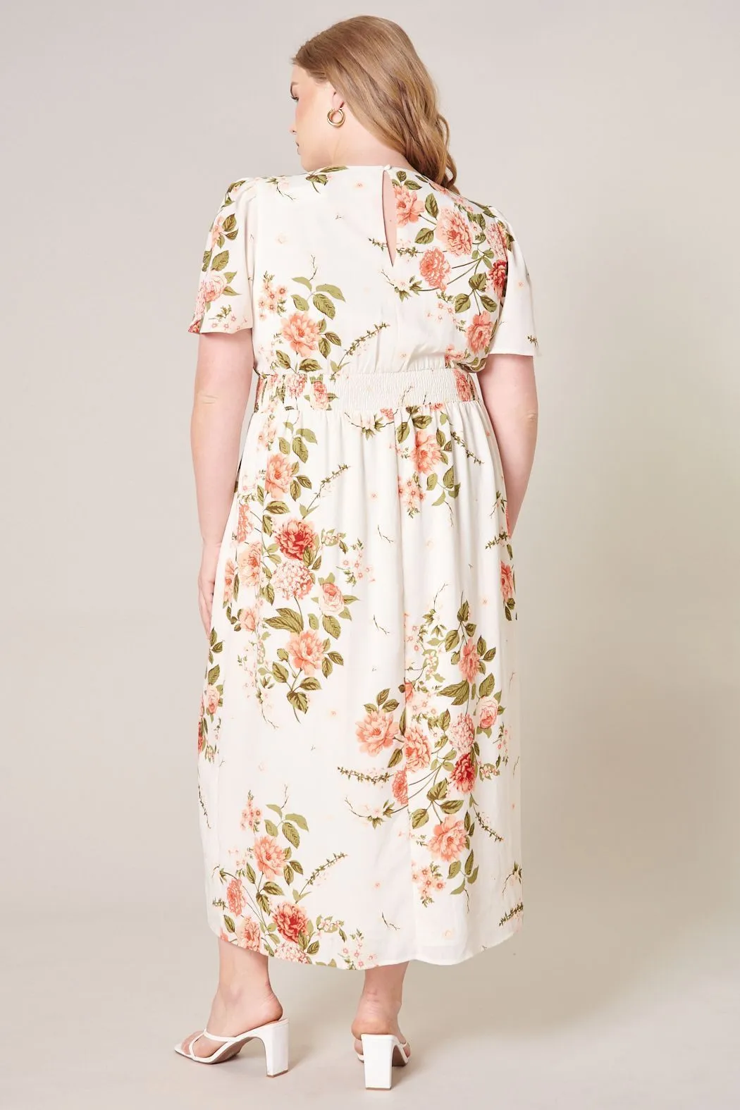 Sweet on You Bloom Midi Dress Curve
