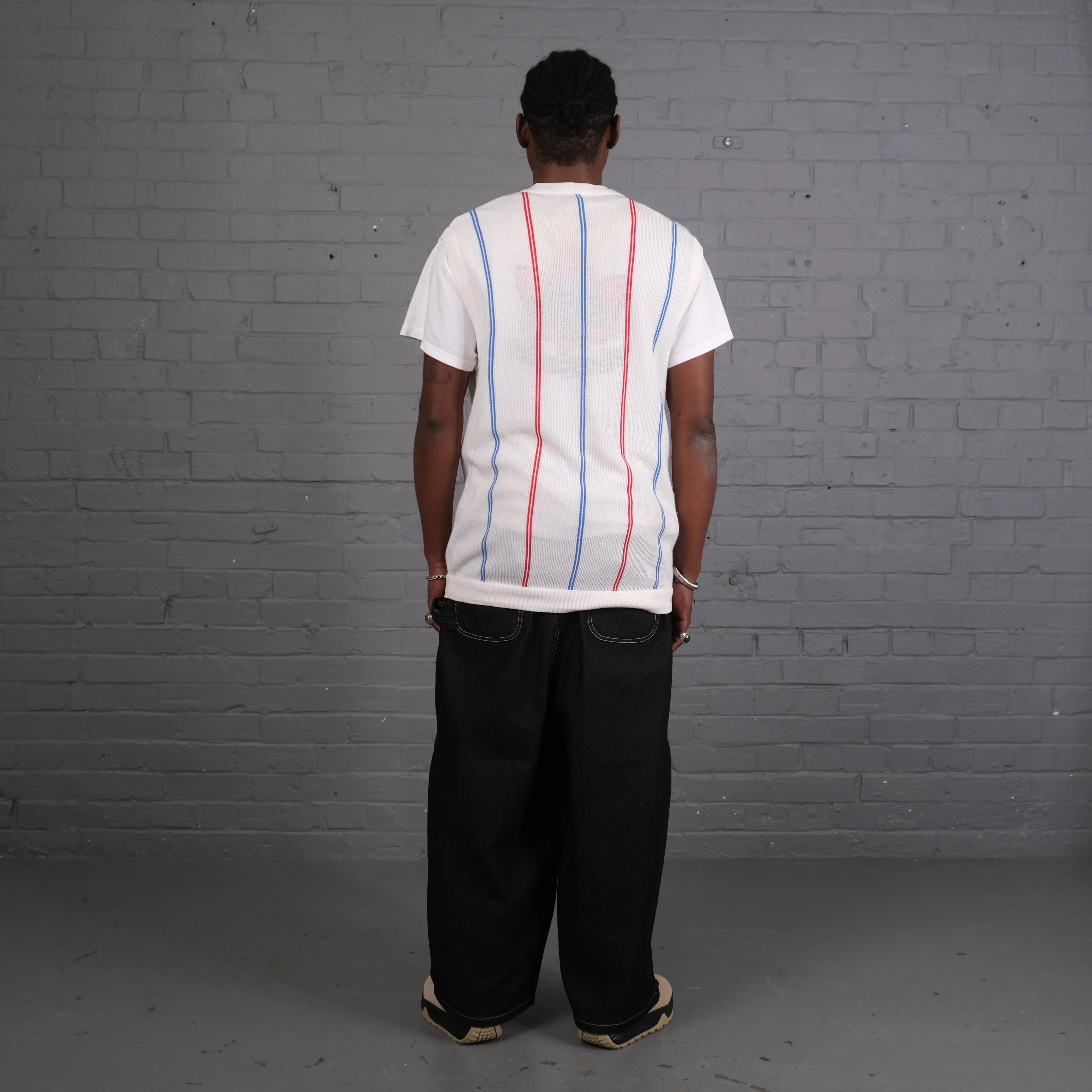 Vintage Lacoste Knitted Vest in White